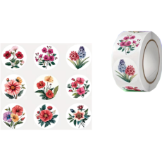 Flower Stickers - Cartoon Pattern Assorted